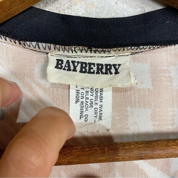 Vintage 80s burnt orange beige black zoo animal tribal maxi dress set medium - Picture 8 of 9